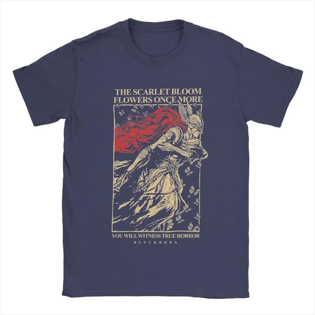 Mens Elder Malenia Blade Of Miquella T Shirt Pure Cotton Tops Funny Short Sleeve Crew Neck Tees Unique TShirt