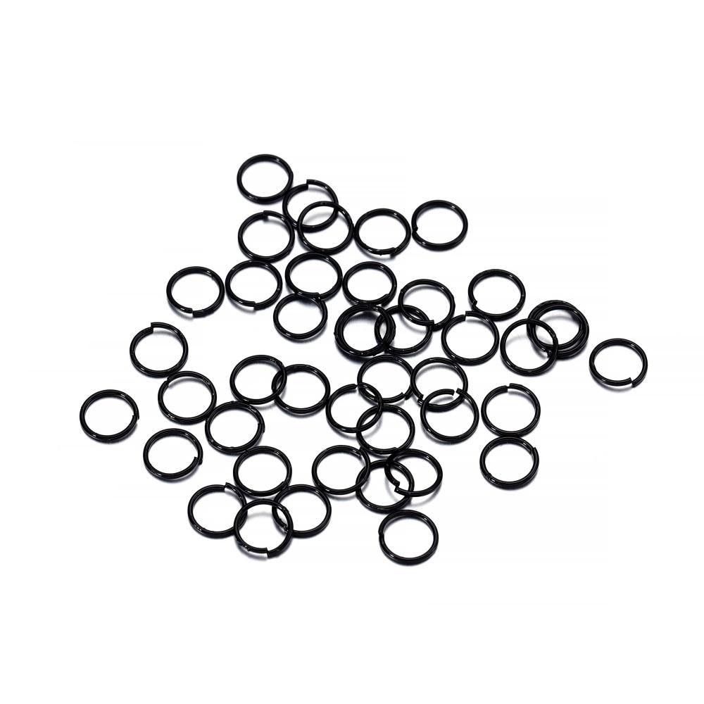 200pcs/Lot 3-10mm Metal Open Single Loops Jump Rings Split Rings DIY Jewelry Making Accessories Findings for Necklace Bracelet