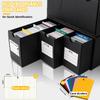QLOUNI Trading Card Storage Box with Box 48 Card Card Organizer for Collector Card TCG MTG PTCG Baseball Cards with Labels Tape 12-600CT & Dividers,