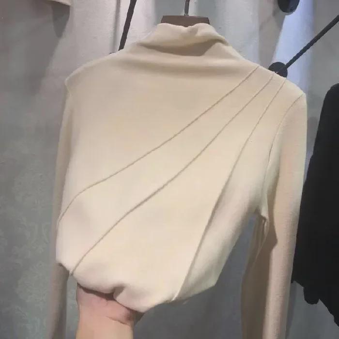 

Женская двухсторонняя флисовая полуводолазка с длинным рукавом на осень/зиму 2023 г. 2XL абрикосовый