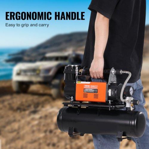 VEVOR 12V Heavy Duty Air Compressor with 6L Tank Kit, 6.35 CFM Portable Tire Inflator