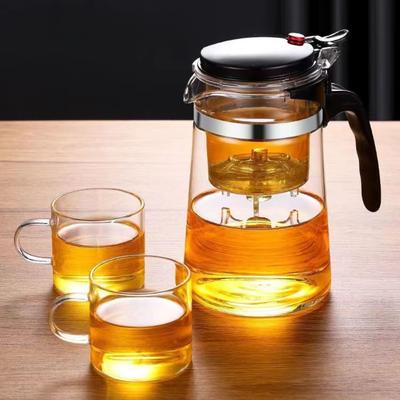 798ml-1868ml Glass Teapot Press To Filter Tea Water Separator Household Office Filter Tea Maker Kung Fu Teaware Holiday Gifts