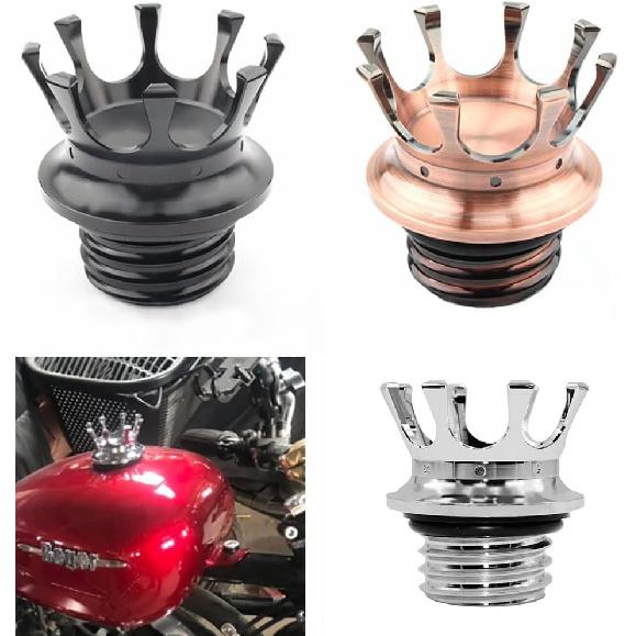 King Crown Gas Cap Fuel Tank Motorcycle Fuel Gas Tank Cap Crown
