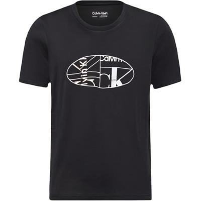 Casual Comfortable Letter Logo Round Neck Short Sleeve T-Shirt Men T-Shirts Black 8R8059S-001
