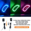 Car Seat Belt Control Remote Ambient Lamp For Mercedes Benz C E S Class W206 W214 W223 GLC X254 EQE EQS -2026 LED RGB Trim