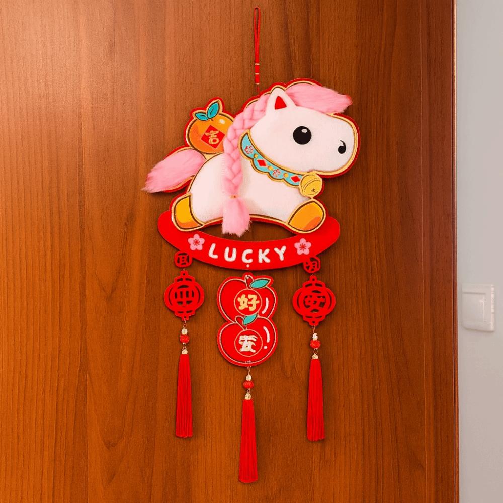 Chinese Style New Years Decoration Traditional Horse Year Hanging Ornaments  Home Decoration