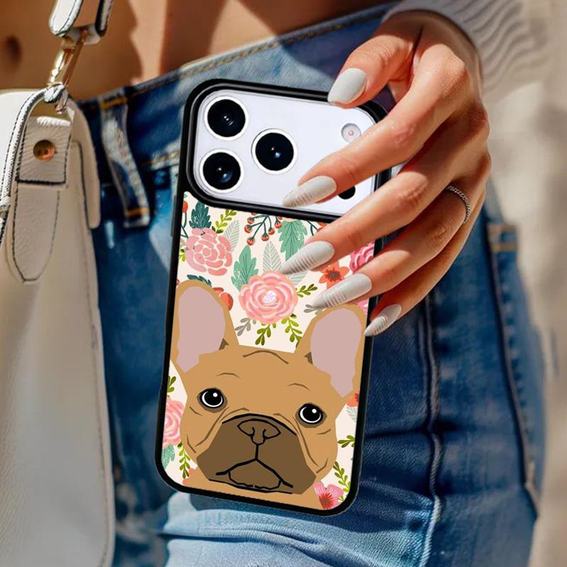 French Bulldog Dog Pug Phone Case For iPhone 17 Air 14 15 13 12 Max Cover For Apple 14 15 16 16e 11 Pro Max Plus Coque