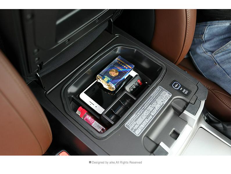 08-21 Land Cruiser Center Console Armrest Storage Organizer