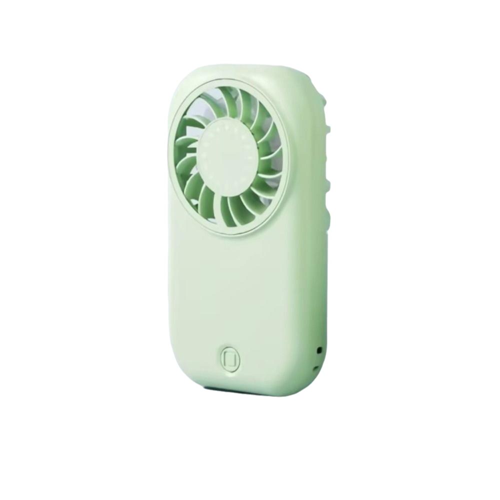 Ultra-Thin Design Mini Handheld Fan 1200mAh Battery Small Fan Portable Handheld Fan Outdoor Use зелёный