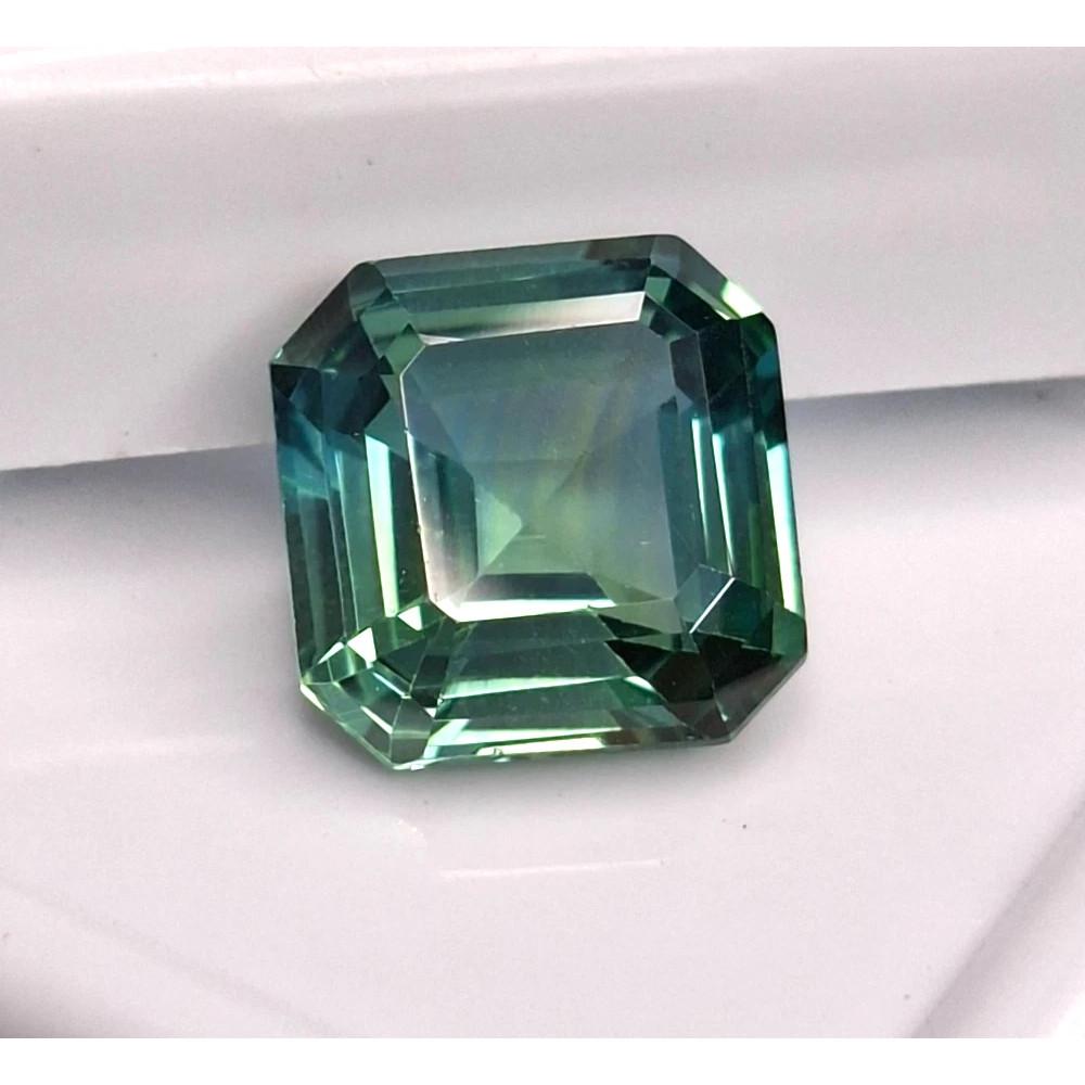 Natural Green Sapphire Asscher Cut 5-7 Ct Fabulous Certified Loose Gemstone