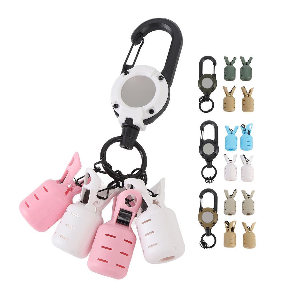 Plastic Hook Safety Caps Portable Lightweight Fishing Hook Protector Case Fishing Hook Cover with Retractable Buckle for Lakes