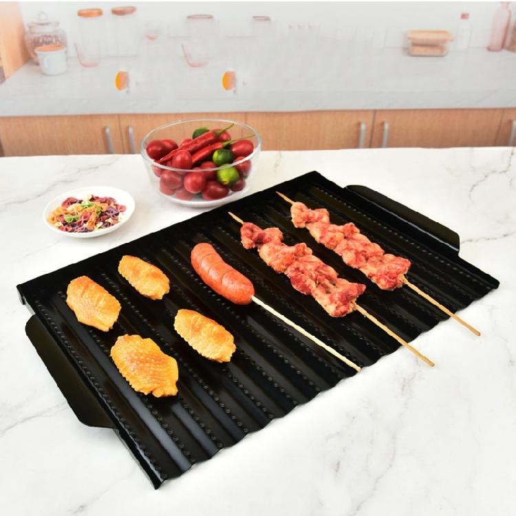 BBQ Grill Basket Grill Tray Nonstick Grilling Basket Camping Cookware Durable