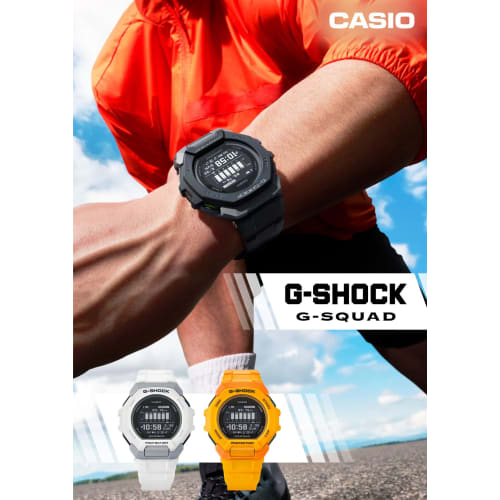 Casio Watch G-Shock G-SQUAD Bluetooth Equipped with Biomass Plastic GBD-300-1JF Men's Black