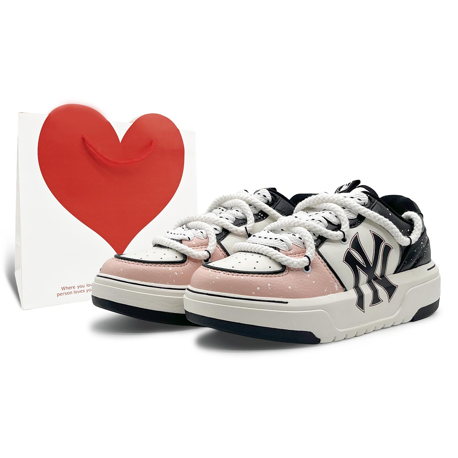 

MLB New York Yankees Low top Skateboard Shoes Unisex Pink 3ASXCA12N-50WHS(Team131-2S) 38.5