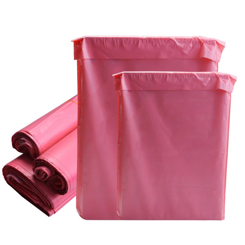 10/20/50Pcs Pink Plastic Logistics Courier Bag Self Adhesive Seal Poly Pouch Waterproof Shipping Packing Envelopes Supplies