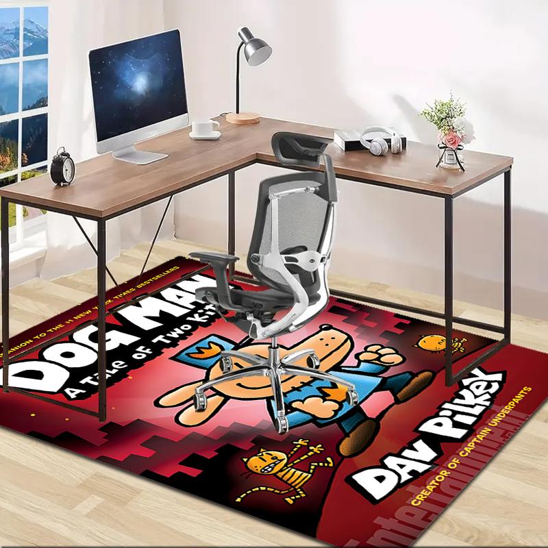 1pc DogMan2 Design Area Rug - Non-Slip, Soft & Cozy Floor Mat for Living Room, Bedroom, Office - Indoor/Outdoor Decorative Carpet