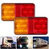 2PCS Truck Tail Light Reflectors Brake Lights 10LED Trucks Caravans Trailers Rear Tail Lights Lamps Turn Signal Indicator Stop