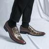 Spring/Autumn Men's Leather Shoes Pointed Toe Slip-On Black/Brown Business Office Wedding Party For Men Flats Shoes