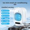 Portable Mobile Air Conditioner Spray Fan For Car And Office Desktop, Usb Rechargeable Small Cooler