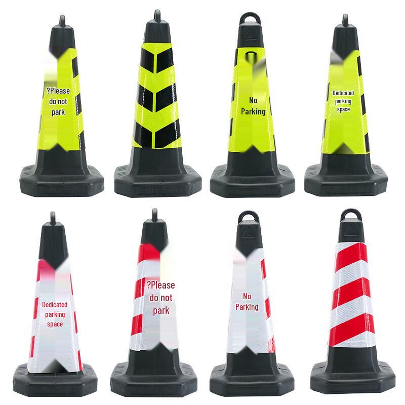 Reflective Traffic Cone Parking Warning Sign 65*31*31cm
