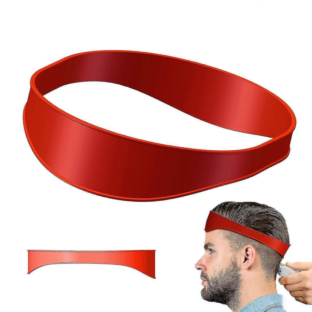 Diy Home Curved Silicone Hair Cutting Band Neckline Shaving Template And Hair Trimming Guide Hair Cutting Tools - PR