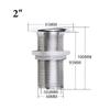 316 Stainless Steel Boat Thru Hull Fitting Connector Water Outlet Drain Hose Joint Plumbing Fittings for Yachts Marine Hardware 3