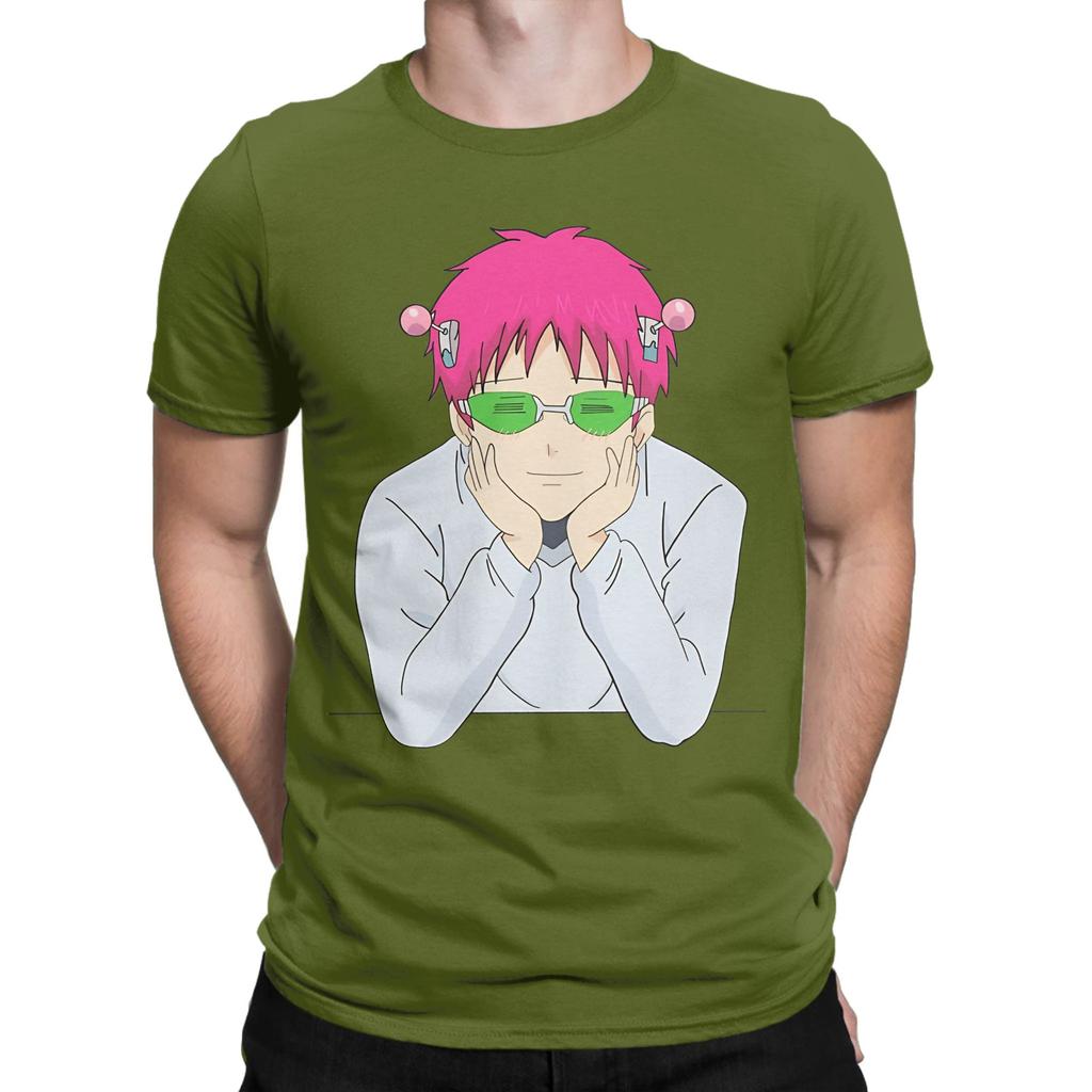 Happy Saiki Novelty 100 Cotton Tshirt Saiki Tees Tops For Unisex