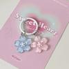Schöner Candy Stoffblumen Schlüsselanhänger Niedliche Blume Form Schlüsselanhänger Mädchen Rucksack Anhänger Taschen Mode Dekoration Zubehör