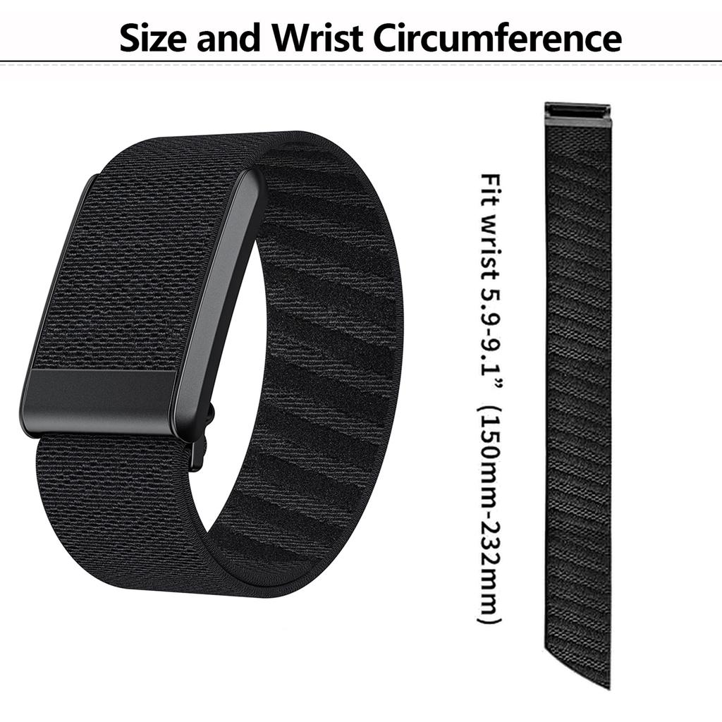 KALEBOL Pro řemínek k hodinkám WHOOP 4.0 Keprový Elastický Tkaný Nylonový Náramek