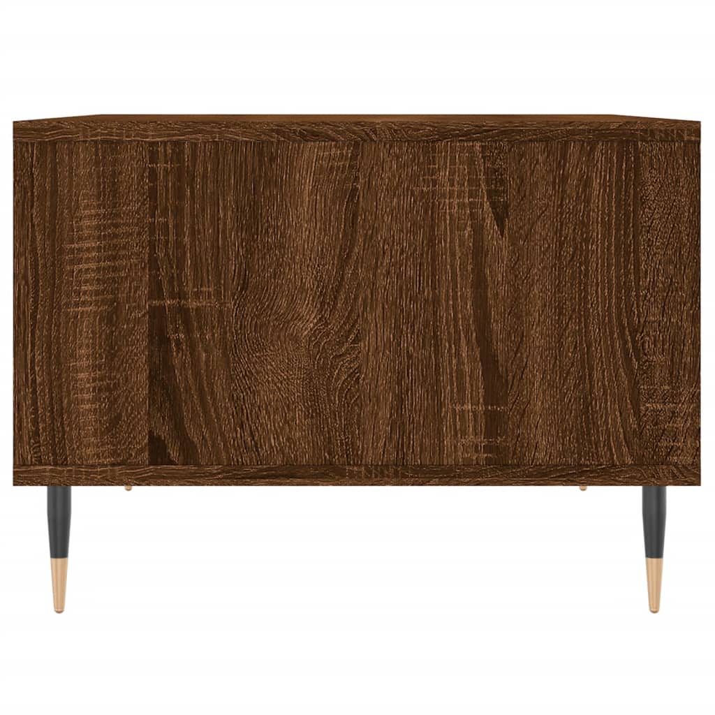 Coffee Table Brown Oak Look 60 X 50 X 36.5 Cm Engineered Wood