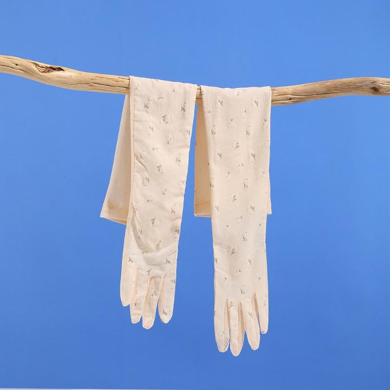 Ice Sleeve Sunscreen Gloves Ladies Summer Sleeves UV Protection Hand Sleeves Ice Silk Sleeves Cool Driving Outdoor Ice Sleeves