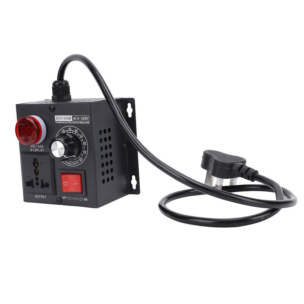 Electronic Voltage Regulator 5000W Thyristor LED Digital Display Stepless Variable Speed Controller