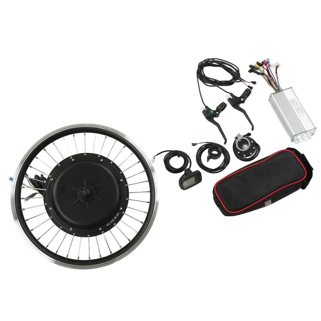 48V 1000W Electric Bike Kit Front Wheel Motor Controller Thumb Throttle Brake Panel LCD5 Display for Mountain Bike