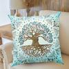 1pc Modern Tree of Life Cushion Cases Botanical Floral Throw Pillows with Sun and Moon Designs Perfect for Sofa and Couch Decor