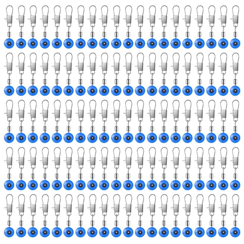 100 шт. Коннекторы для поплавков, стопоры, скользящие вертлюги, грузила для лески, рыболовные аксессуары