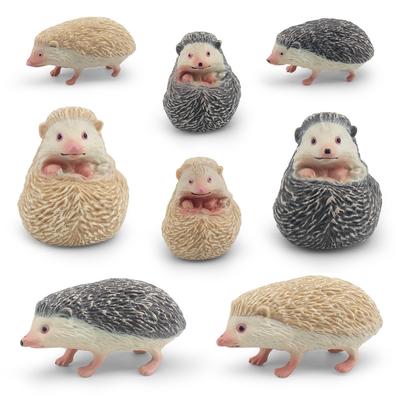 Simulated Forest Animals 8 Hedgehog Models Hedgehog Rat Melon Stealing Badger Static Animal Toys