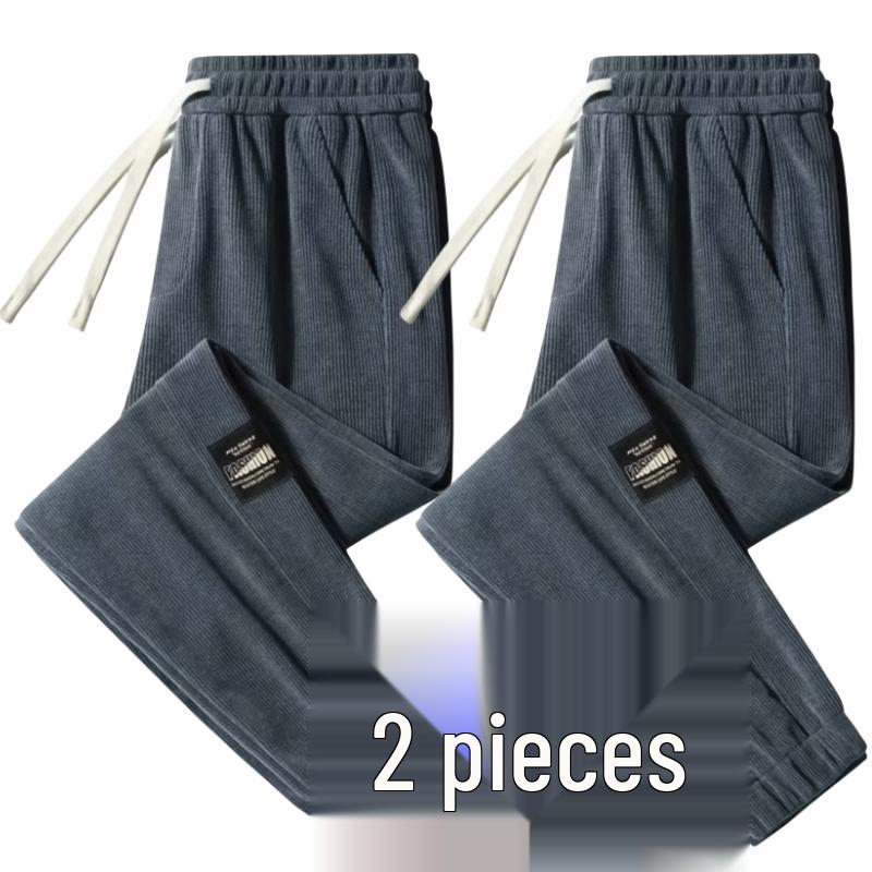 Men's Wear-Resistant Corduroy Jogger Work Pants for Autumn/Winter Construction Site Use