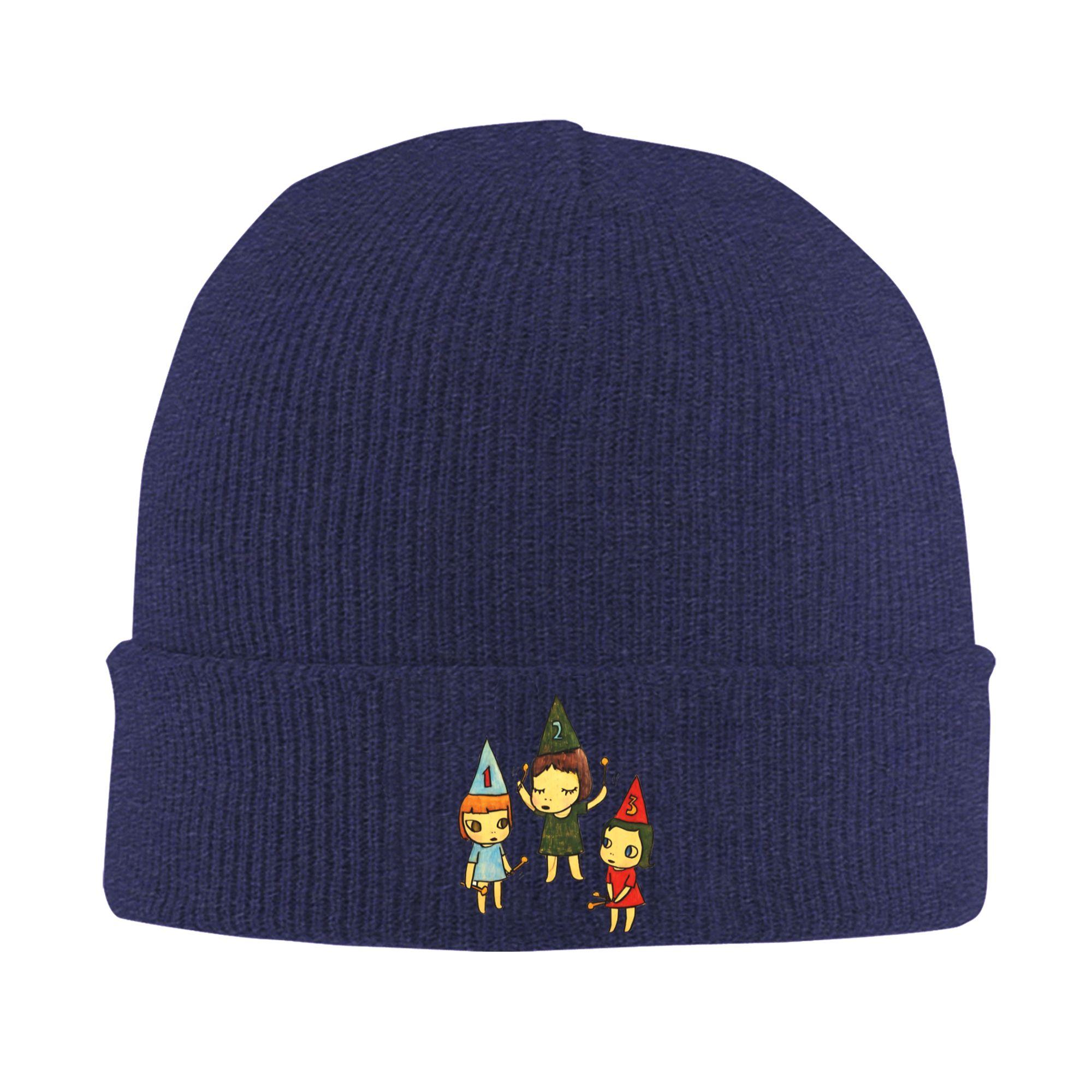 

Yoshitomo Nara Beanie Hats Bonnet Hats Men Women Hip Hop Outdoor Sport Knitting Hat Winter Graphic Elastic Caps One Size
