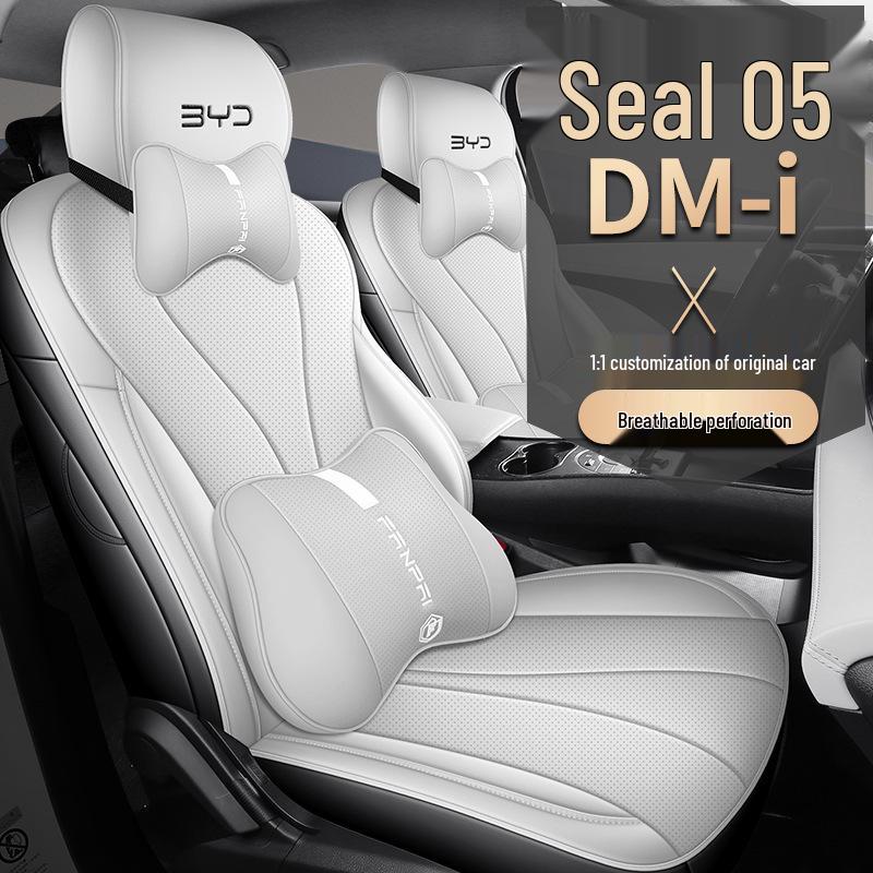 Pernițe pentru scaune auto din piele integrală, pentru toate anotimpurile, pentru BYD Seal 05DM-i - Potrivire universală pentru cinci locuri