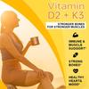 Vitamin D3 + K2 with Calcium & Phosphorus 120 Softgels Dietary Supplement
