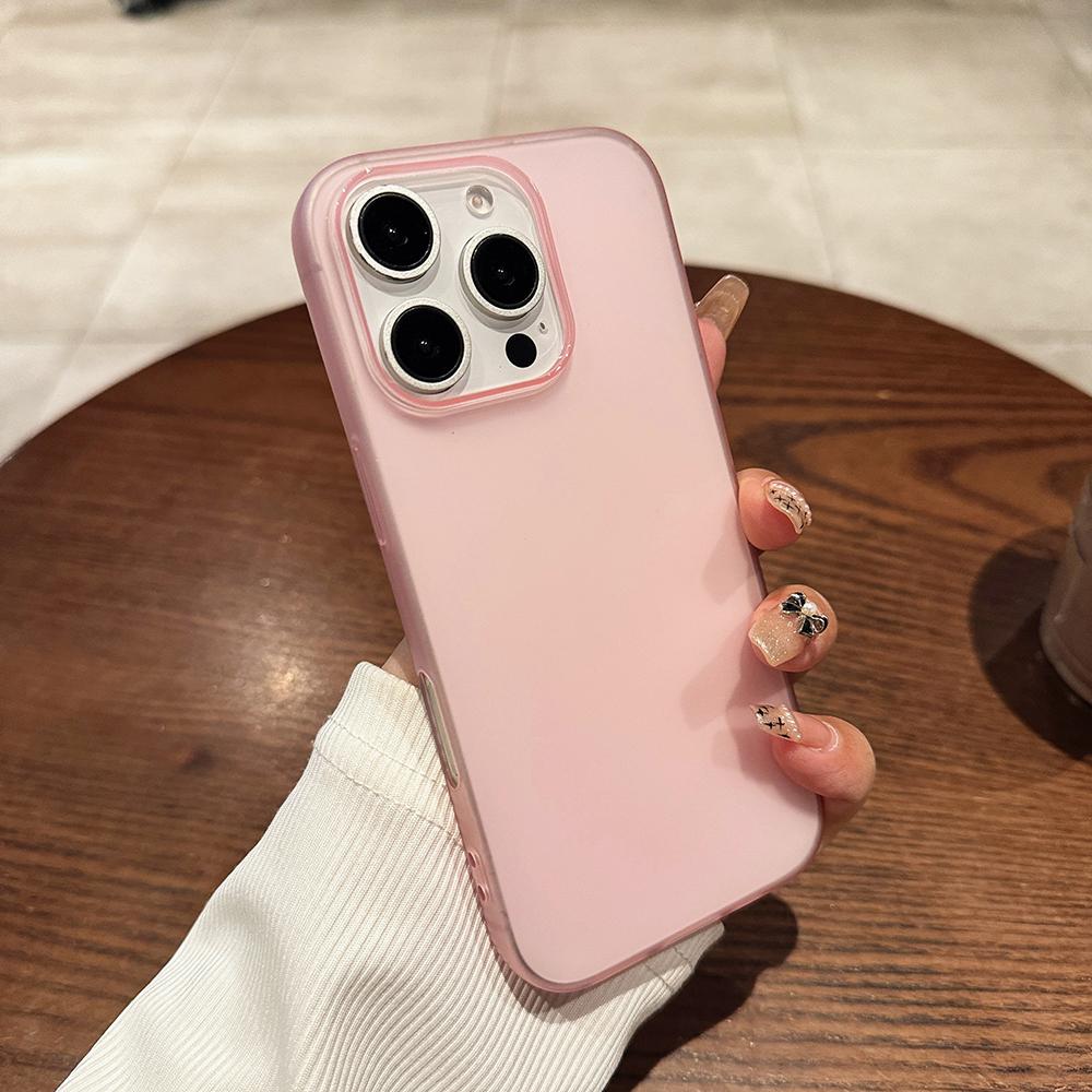 0.3mm Ultra Thin Candy Color Silicone Case For iPhone 16E 15 14 13 12 11 Pro Max Plus Soft Transparent Matte Cover Frosted Shell
