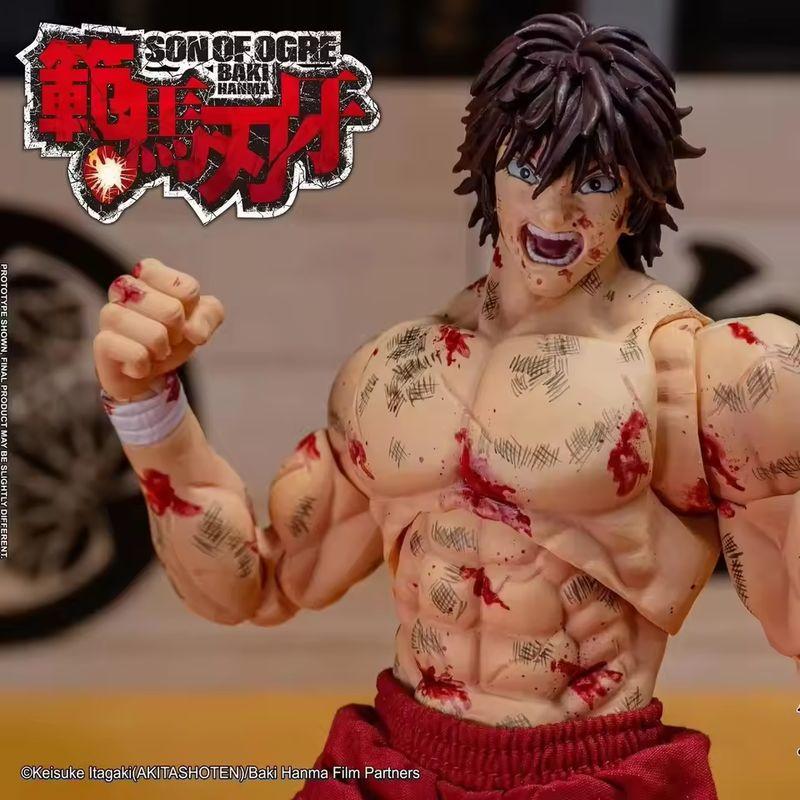 Storm Toys Hanma Baki 1/12 Scale Limited Edition Action Figure Collectible Grappler Cartoon Bloody Battle Damage Handmade