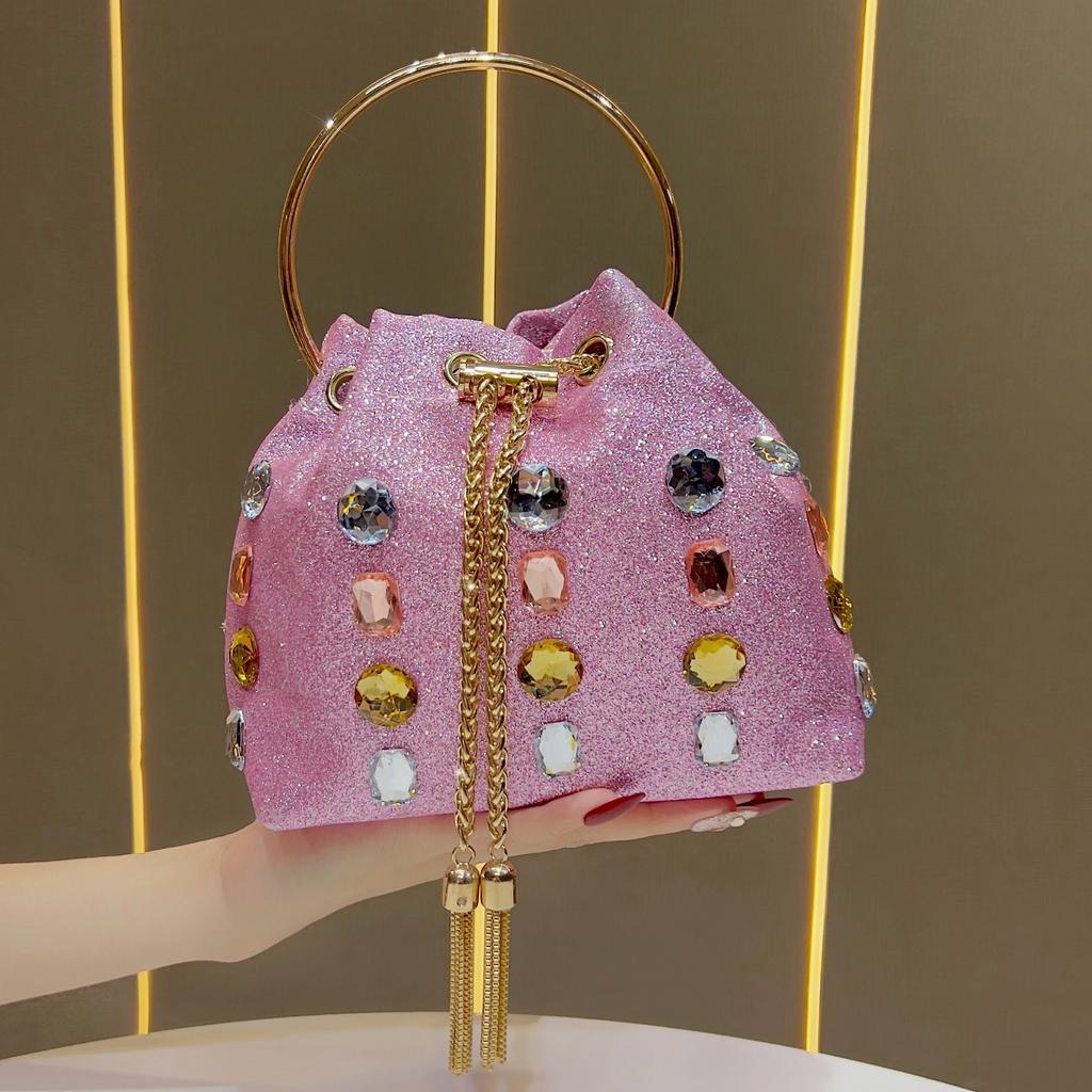 Bucket Bag, Women's Chain Shoulder Bag, Fashionable Handbag, Exquisite Crossbody Bag