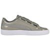 (WMNS) PUMA Basket Heart Patent Silver/Grey Women's 363073-12