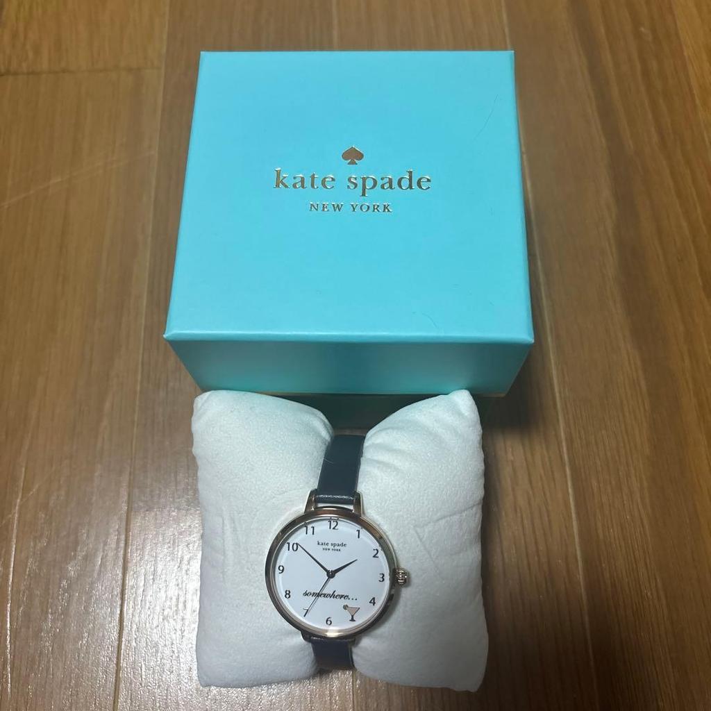Used kate spade watch (quartz) white/navy with box