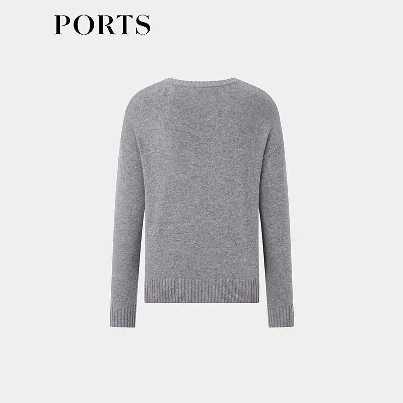 PORTS Women's Hand-Embroidered Wool-Cashmere Knit Top