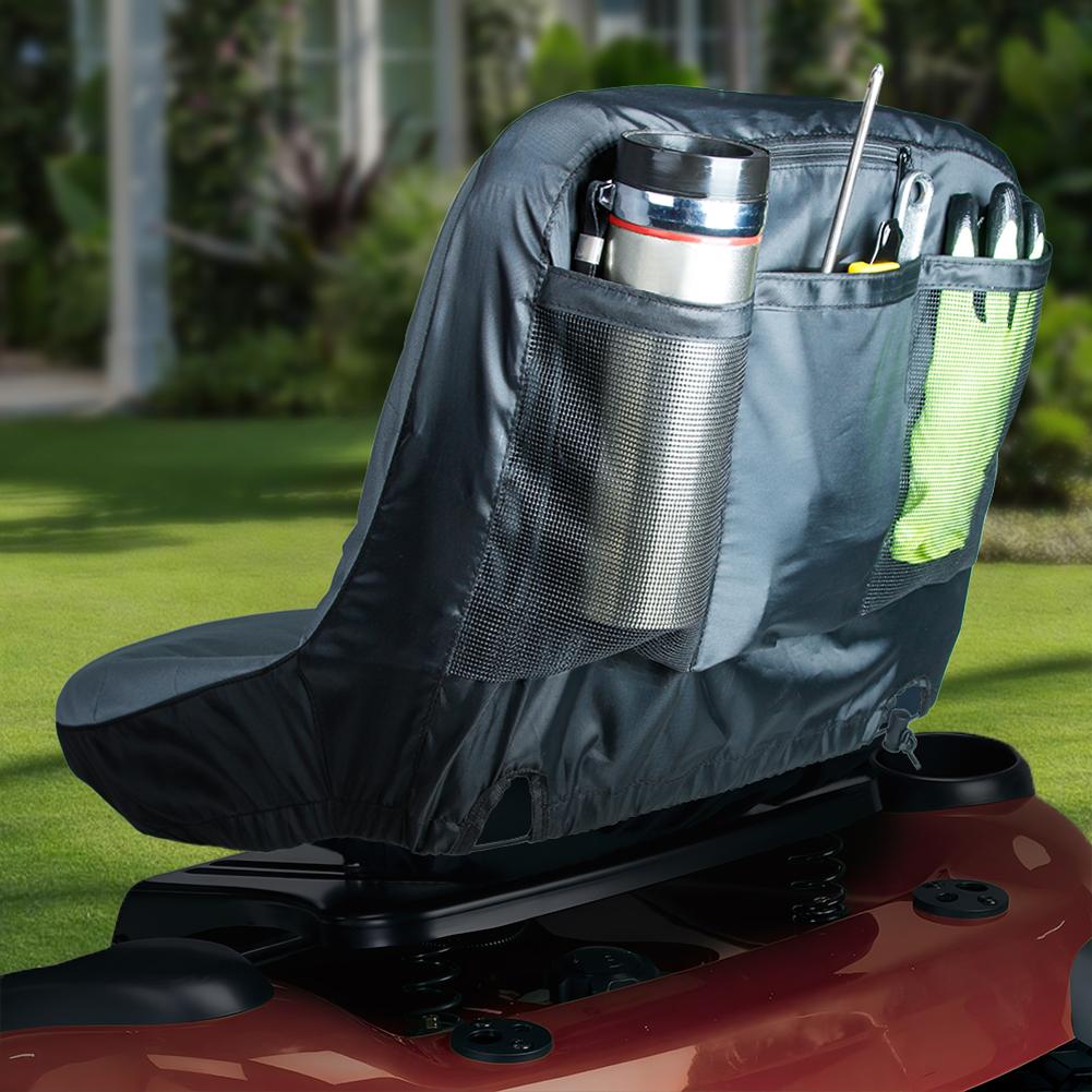 Mower Seat Cover Waterproof Lawn Tractor Seat Cover UV Resistant Riding Mower Seat Protector Cushion for 10-14 Inches High Seats