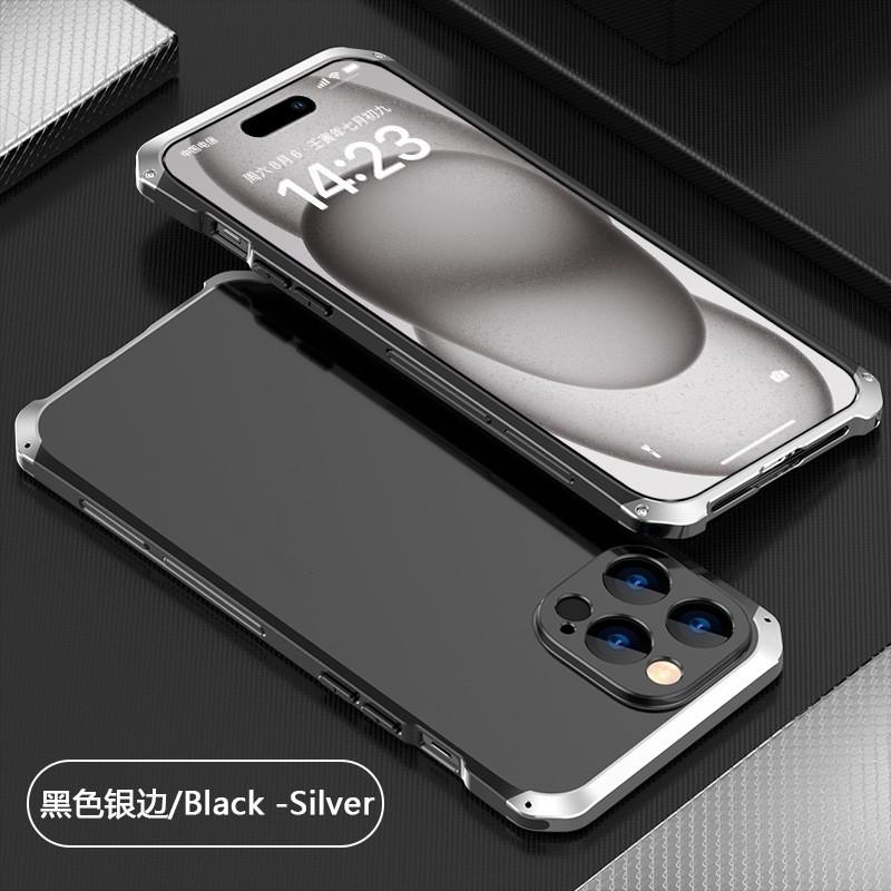 Metal Phone Case IPhone 15 Pro Max With Screw Lock Anti-Drop Full Coverage Protection