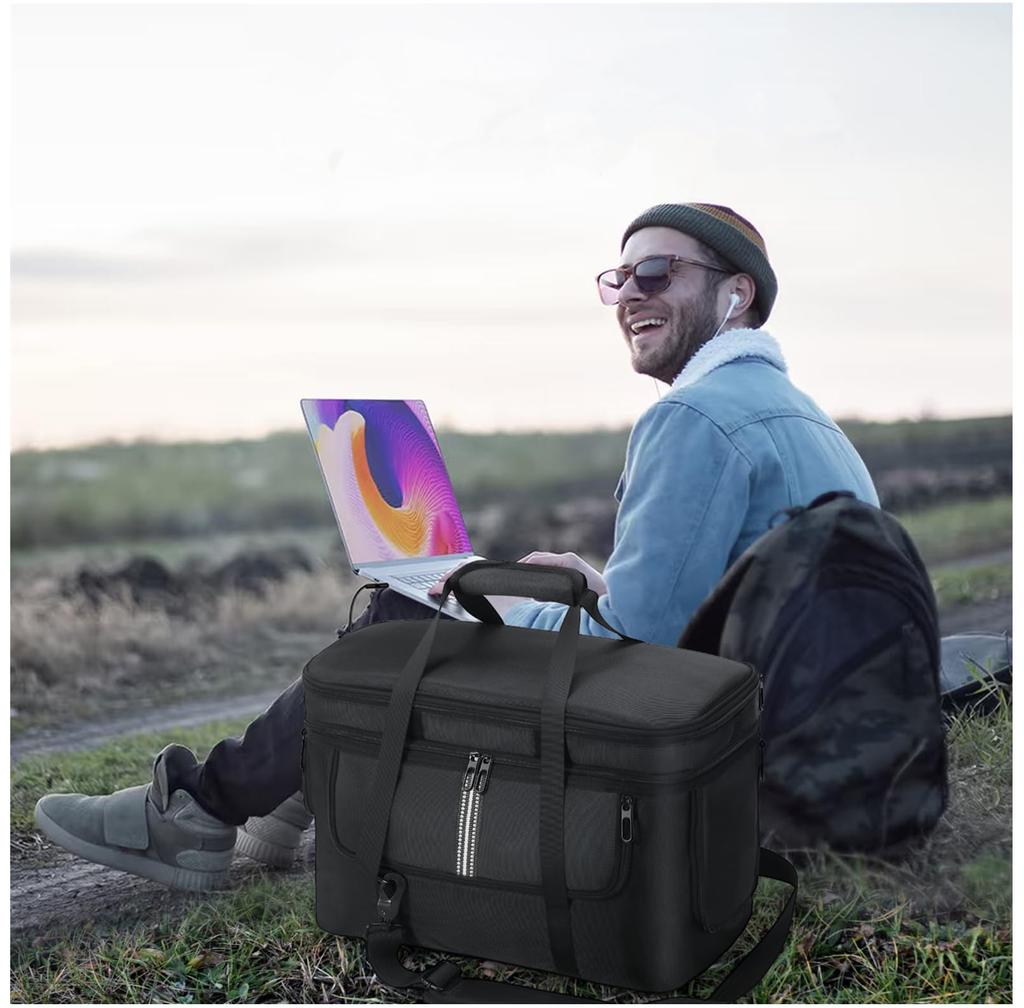 SHEAWA for DJI Power 1000 Portable Power Station Case, Storage Case, Bag, Shockproof, Durable Nylon, Can Also Store Cables and Small Items,