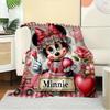 1pc flannel minnie mouse floral bedding throw blanket sofa cover gift home decoration plush warm cozy light throw blanket